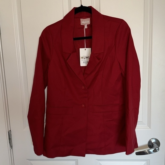 NWT show me your mumu red major blazer sz small - Picture 4 of 6